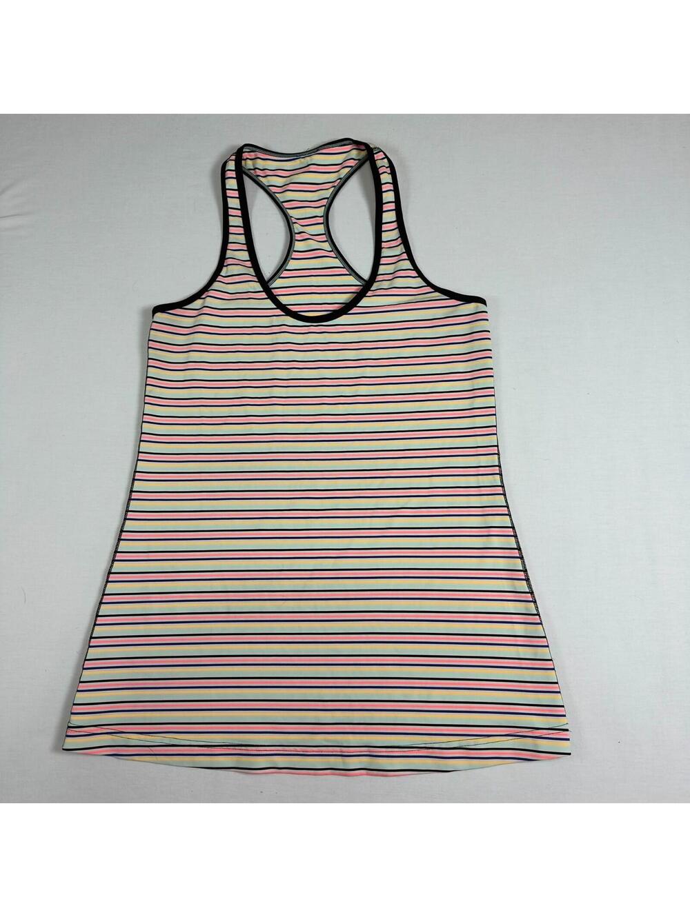 Lululemon Seawheeze 2013 Multi colored thin stripes Size 4
